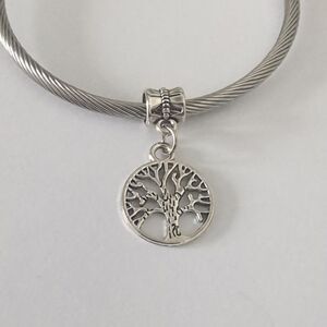 Silver Tree of Life Dangle Charm for Pandora‎ Style Bracelet